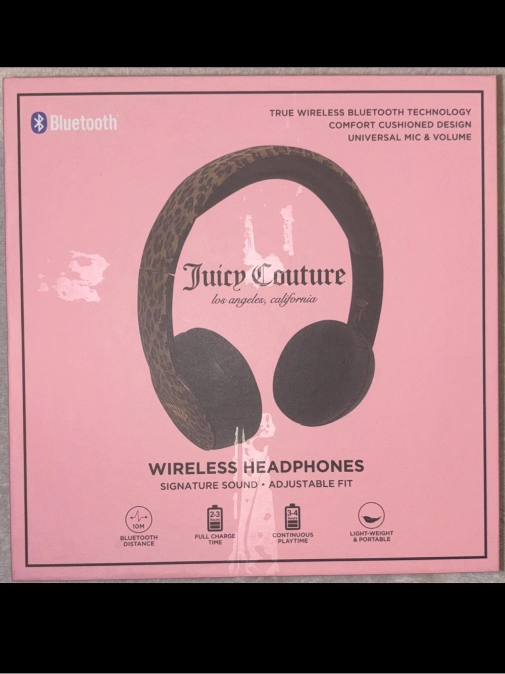 Juicy Couture Limited Edition Rhinestone Bling Bluetooth Wireless Headphones
